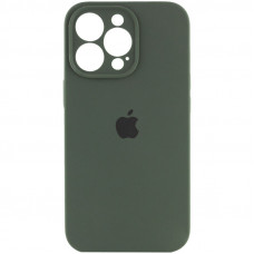 Чохол Silicone Case Full Camera Protective (AA) для Apple iPhone 15 Pro Max (6.7) - Зелений / Cyprus Green