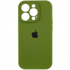 Чохол Silicone Case Full Camera Protective (AA) для Apple iPhone 15 Pro Max (6.7) - Зелений / Dark Olive