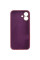 Чехол Silicone Case Full Camera Protective (AA) для Apple iPhone 16 (6.1) - Бордовый / Plum - фото