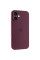 Чехол Silicone Case Full Camera Protective (AA) для Apple iPhone 16 (6.1) - Бордовый / Plum - фото