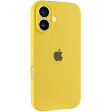 Custodia Silicone Case Full Camera Protective (AA) per Apple iPhone 16 (6.1) - Giallo / Yellow