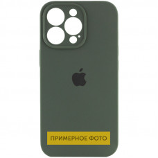 Чехол Silicone Case Full Camera Protective (AA) для Apple iPhone 16 (6.1) - Зеленый / Cyprus Green