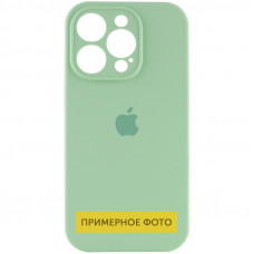 Чехол Silicone Case Full Camera Protective (AA) для Apple iPhone 16 (6.1) - Зеленый / Pistachio