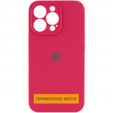 Чохол Silicone Case Full Camera Protective (AA) для Apple iPhone 16 (6.1) - Червоний / Rose Red