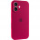 Чехол Silicone Case Full Camera Protective (AA) для Apple iPhone 16 (6.1) - Красный / Rose Red