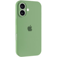 Чехол Silicone Case Full Camera Protective (AA) для Apple iPhone 16 (6.1) - Мятный / Mint