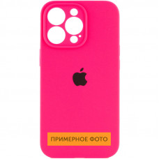 Чехол Silicone Case Full Camera Protective (AA) для Apple iPhone 16 (6.1) - Розовый / Barbie pink