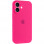 Чехол Silicone Case Full Camera Protective (AA) для Apple iPhone 16 (6.1) - Розовый / Barbie pink