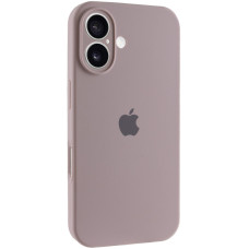 Чехол Silicone Case Full Camera Protective (AA) для Apple iPhone 16 (6.1) - Серый / Lavender