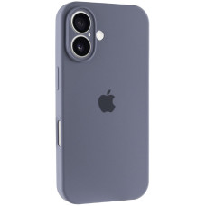 Чехол Silicone Case Full Camera Protective (AA) для Apple iPhone 16 (6.1) - Серый / Lavender Gray