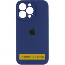 Чохол Silicone Case Full Camera Protective (AA) для Apple iPhone 16 (6.1) - Синій / Deep navy