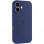 Чехол Silicone Case Full Camera Protective (AA) для Apple iPhone 16 (6.1) - Синий / Deep navy