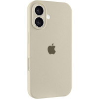Чохол Silicone Case Full Camera Protective (AA) для Apple iPhone 16 (6.1) - Бежевий / Antique White