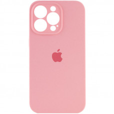 Чохол Silicone Case Full Camera Protective (AA) для Apple iPhone 16 Pro (6.3) - Рожевий / Light pink