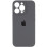 Чехол Silicone Case Full Camera Protective (AA) для Apple iPhone 16 Pro (6.3) - Серый / Dark Gray