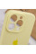 Чехол Silicone Case Full Camera Protective (AA) для Apple iPhone 16 Pro (6.3) - Желтый / Mellow Yellow - фото