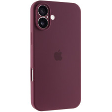 Чохол Silicone Case Full Camera Protective (AA) для Apple iPhone 16 Plus (6.7) - Бордовий / Plum
