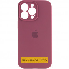 Чохол Silicone Case Full Camera Protective (AA) для Apple iPhone 16 Plus (6.7) - Бордовий / Plum