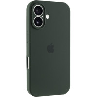 Чехол Silicone Case Full Camera Protective (AA) для Apple iPhone 16 Plus (6.7) - Зеленый / Cyprus Green