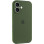 Чехол Silicone Case Full Camera Protective (AA) для Apple iPhone 16 Plus (6.7) - Зеленый / Dark Olive