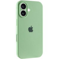 Чехол Silicone Case Full Camera Protective (AA) для Apple iPhone 16 Plus (6.7) - Зеленый / Pistachio