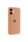 Чехол Silicone Case Full Camera Protective (AA) для Apple iPhone 16 Plus (6.7) - Оранжевый / Cantaloupe - фото