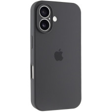 Чехол Silicone Case Full Camera Protective (AA) для Apple iPhone 16 Plus (6.7) - Серый / Dark Gray