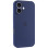 Чехол Silicone Case Full Camera Protective (AA) для Apple iPhone 16 Plus (6.7) - Синий / Deep navy