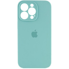Чехол Silicone Case Full Camera Protective (AA) для Apple iPhone 16 Pro Max (6.9) - Бирюзовый / Marine Green