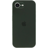 Чехол Silicone Case Full Camera Protective (AA) для Apple iPhone 16e (6.1) - Зеленый / Cyprus Green