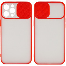 Чохол Camshield mate TPU зі шторкою для камери для Apple iPhone 12 Pro Max (6.7) - Червоний