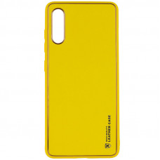 Кожаный чехол Xshield для Samsung Galaxy A50 (A505F) / A50s / A30s - Желтый / Yellow