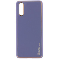 Шкіряний чохол Xshield для Samsung Galaxy A50 (A505F) / A50s / A30s - Сірий / Lavender Gray