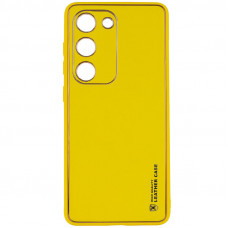 Шкіряний чохол Xshield для Samsung Galaxy S23 - Жовтий / Yellow