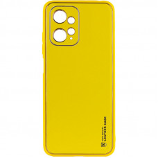 Шкіряний чохол Xshield для Xiaomi Redmi Note 12 4G - Жовтий / Yellow