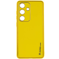 Шкіряний чохол Xshield для Samsung Galaxy S23 FE - Жовтий / Yellow