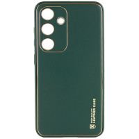 Шкіряний чохол Xshield для Samsung Galaxy S23 FE - Зелений / Army Green