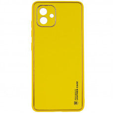 Кожаный чехол Xshield для Samsung Galaxy A05 - Желтый / Yellow