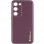 Шкіряний чохол Xshield для Samsung Galaxy S24 - Бордовий / Plum Red