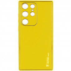 Шкіряний чохол Xshield для Samsung Galaxy S24 Ultra - Жовтий / Yellow