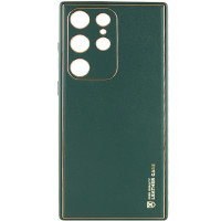 Кожаный чехол Xshield для Samsung Galaxy S24 Ultra - Зеленый / Army Green