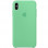 Чехол Silicone case (AAA) для Apple iPhone XS Max (6.5) - Зеленый / Spearmint