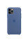 Чохол Silicone case (AAA) для Apple iPhone 11 Pro Max (6.5) - Синій / Linen Blue