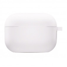 Силиконовый футляр с микрофиброй для наушников Airpods 3 - Белый / White