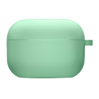 Силіконовий футляр з мікрофіброю для навушників Airpods 4 - Зелений / Spearmint