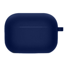 Силиконовый футляр с микрофиброй для наушников Airpods Pro 3 - Темно-синий / Midnight blue
