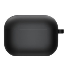 Силиконовый футляр с микрофиброй для наушников Airpods Pro 3 - Черный / Black