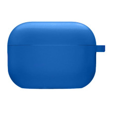 Силиконовый футляр с микрофиброй для наушников Airpods Pro 3 - Синий / Royal blue