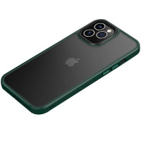 Чехол Metal Buttons для Apple iPhone 12 Pro / 12 (6.1) - Зеленый