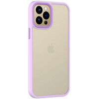 TPU+PC чохол Metal Buttons для Apple iPhone 12 Pro / 12 (6.1) - Бузковий